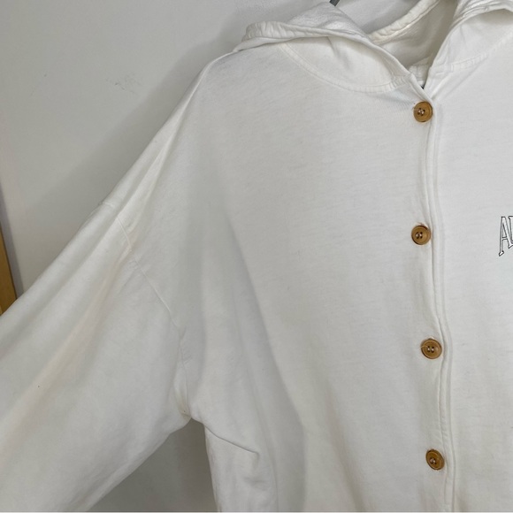 Vintage 90s BOCA AUTHENTIC Oversized White Cotton Hoodie Sweatshirt OS XXL - Picture 8 of 16